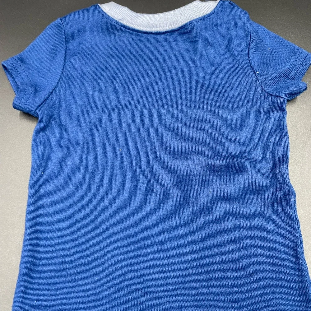 Rae Dunn 4T Boys Blue “ Dads Little Dude.” 2pc Pajama Set